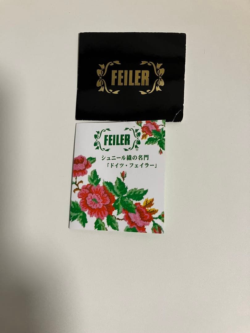 美品フェイラーＦＥILＥRボストン&トートバッグ薔薇柄とハンカチ合計2点