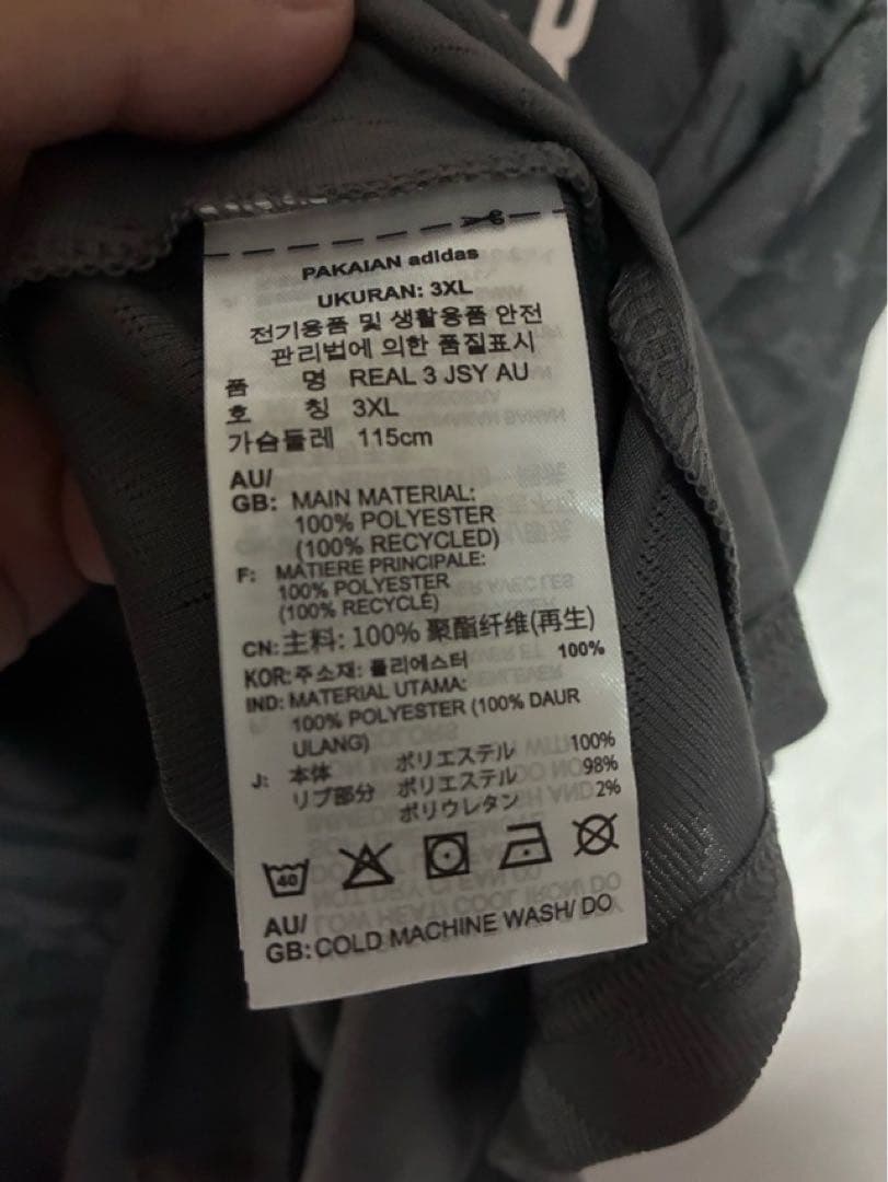 レアルマドリード オーセンティック ユニフォーム 新品4XL 24-25 3rd