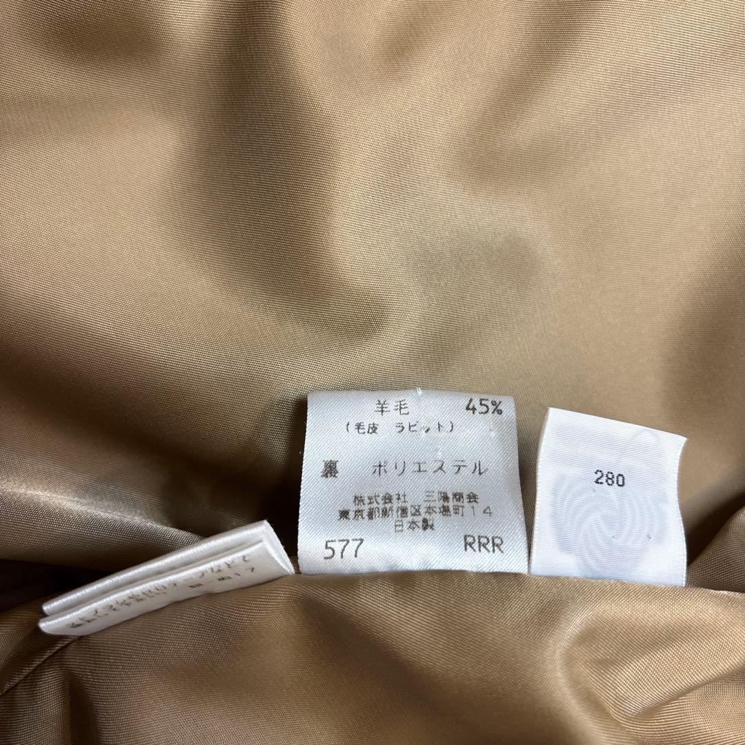 美品☆【アレグリ】イタリア　マキシ丈　ダブルフェイス　アンゴラ　キャメル　11