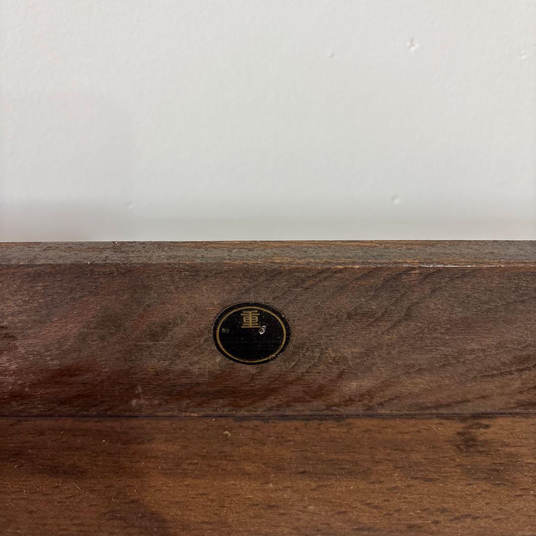 古い組み立て式の本棚　飾り棚　ディスプレイ棚　焦茶　ダークブラウン　木製