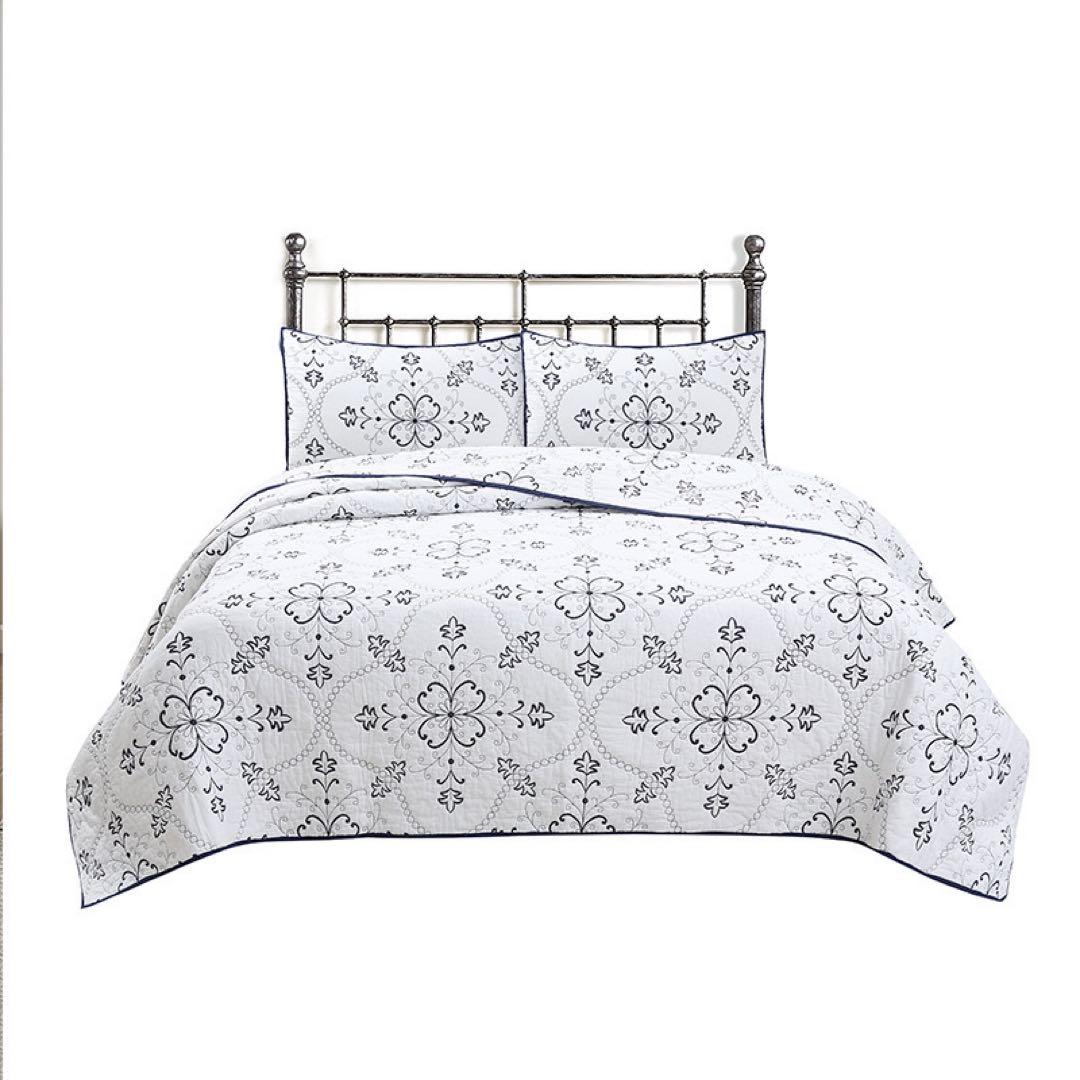 キルトベッドカバー3点セット綿マルチカバー キルティング 203