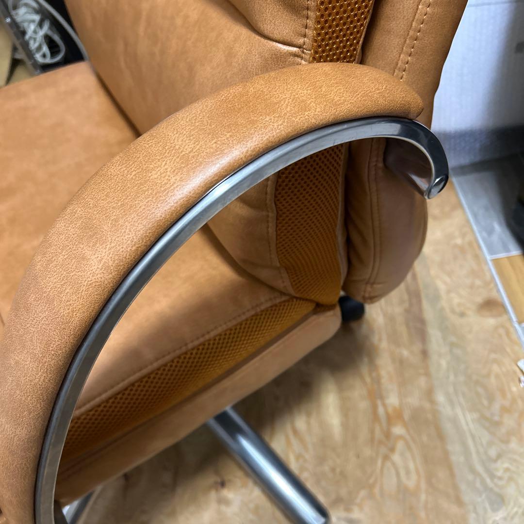 関家具　レザーポケットコイルチェア Ⅱ ハイタイプ　ライトブラウン
