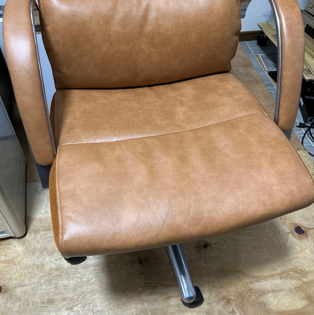 関家具　レザーポケットコイルチェア Ⅱ ハイタイプ　ライトブラウン