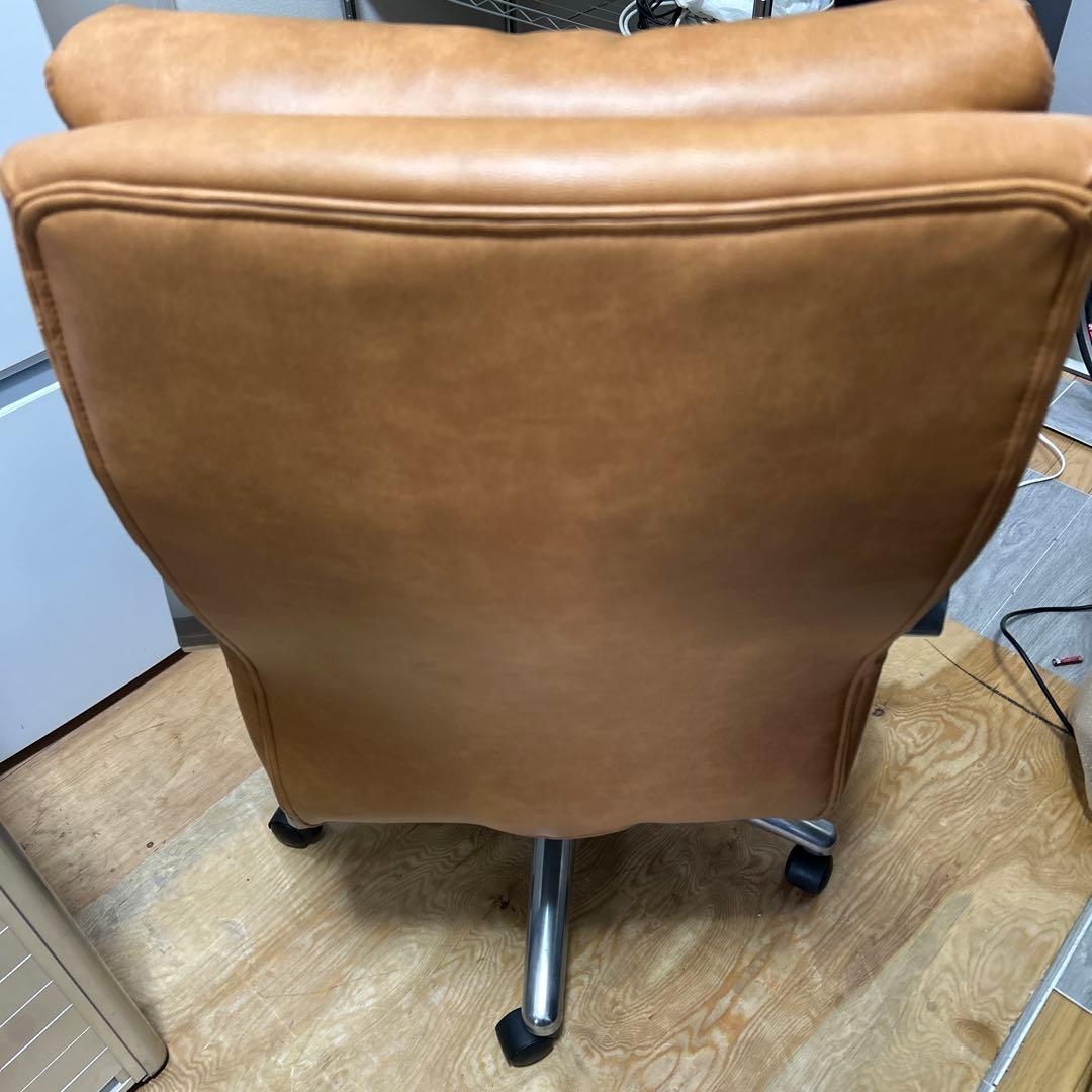 関家具　レザーポケットコイルチェア Ⅱ ハイタイプ　ライトブラウン