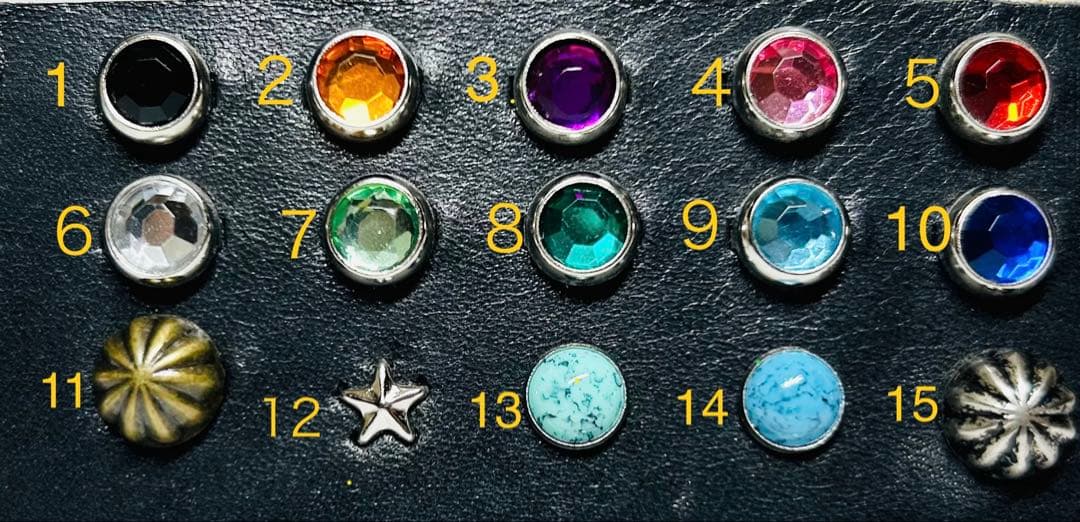 スタッズナローベルト22mm幅(ライトブラウン)ダブルリーフhtcナロー好き