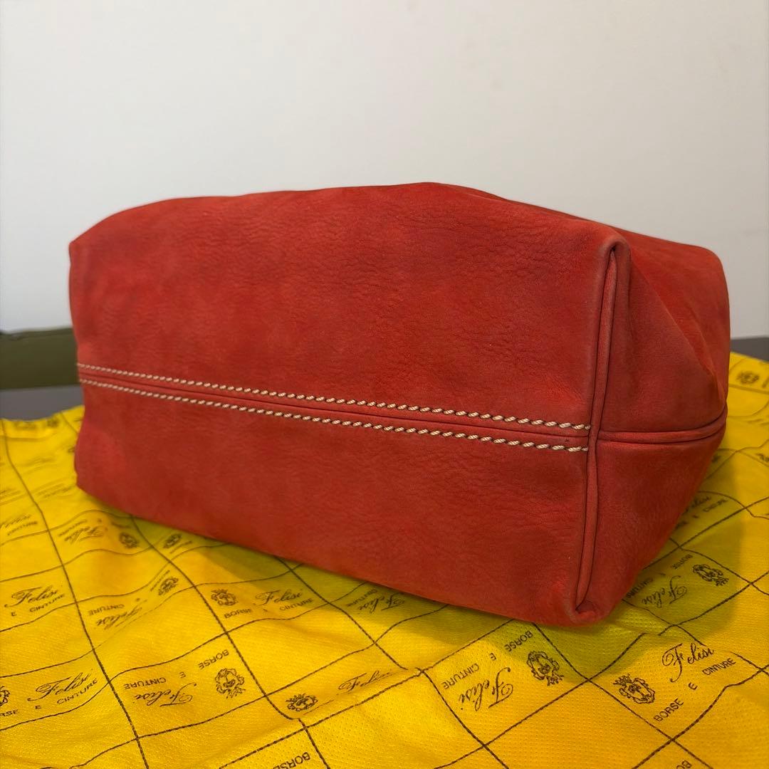 希少 未使用 保管品 Felisi フェリージ オールレザー ヌバッグ トート