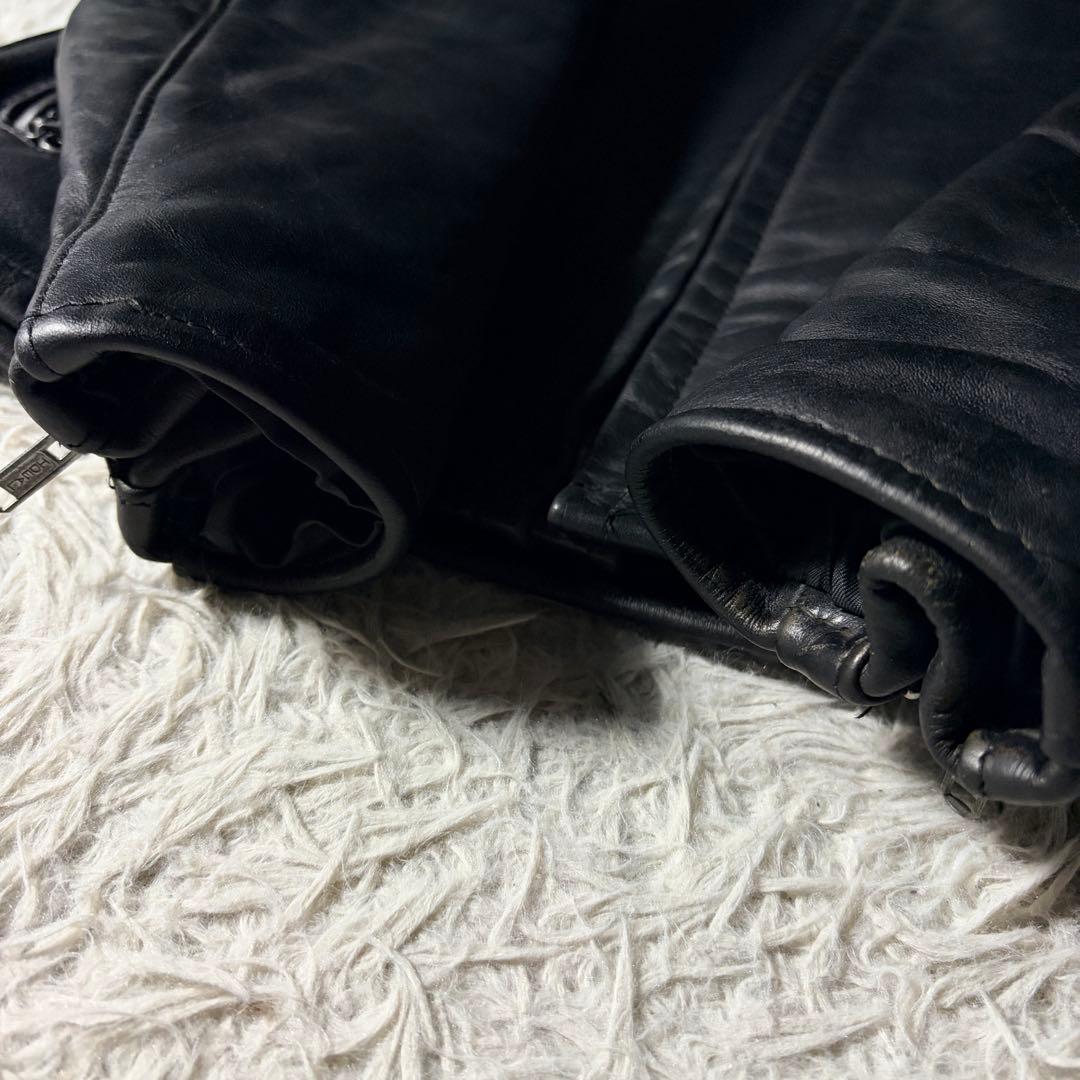 【米国製】schott ライダースジャケット　641 本革　ブラック　36