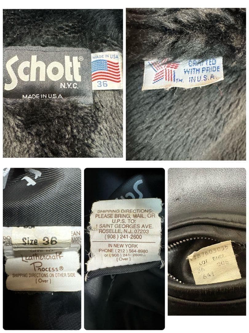 ショット 641 シングルライダースジャケット ボアライナー付　2way