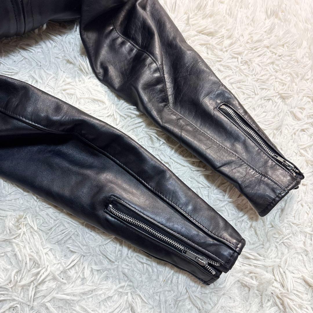 ショット 641 シングルライダースジャケット ボアライナー付　2way