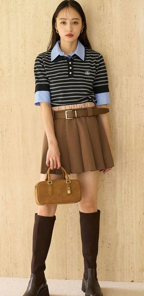 【新品】スナイデル　シャツドッキングニットポロ