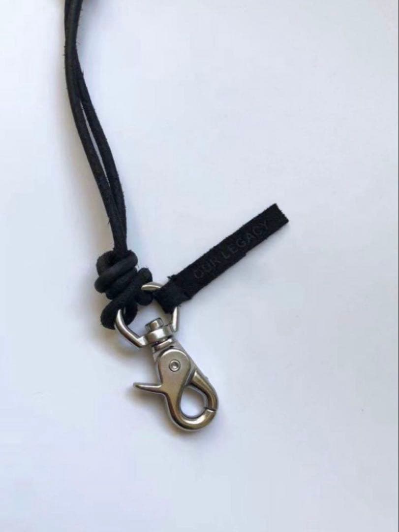 希少　Our Legacy ブラック Ladon ネックレス 男女兼用