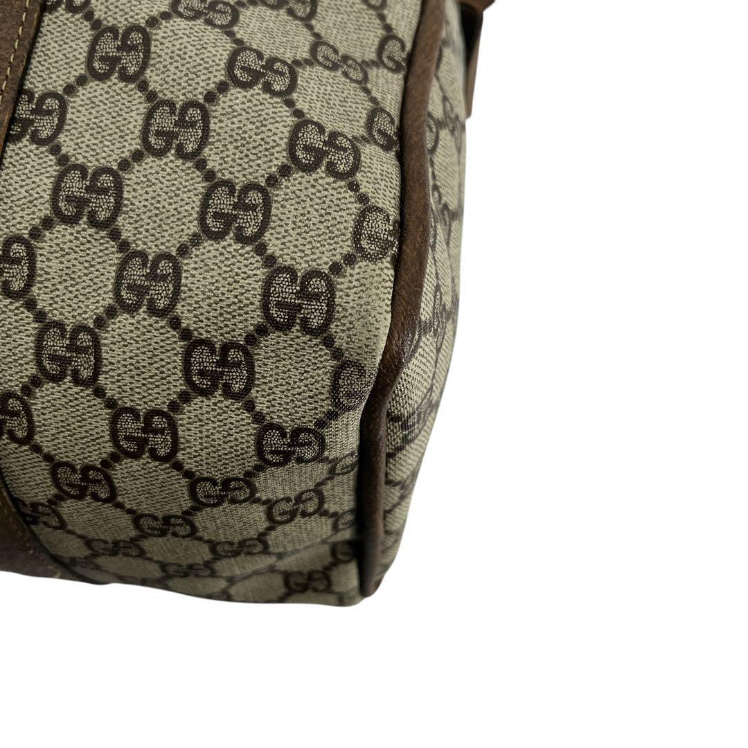 オールドグッチ　ミニボストン　シェリーライン　GGスプリーム　PVC 旅行カバン