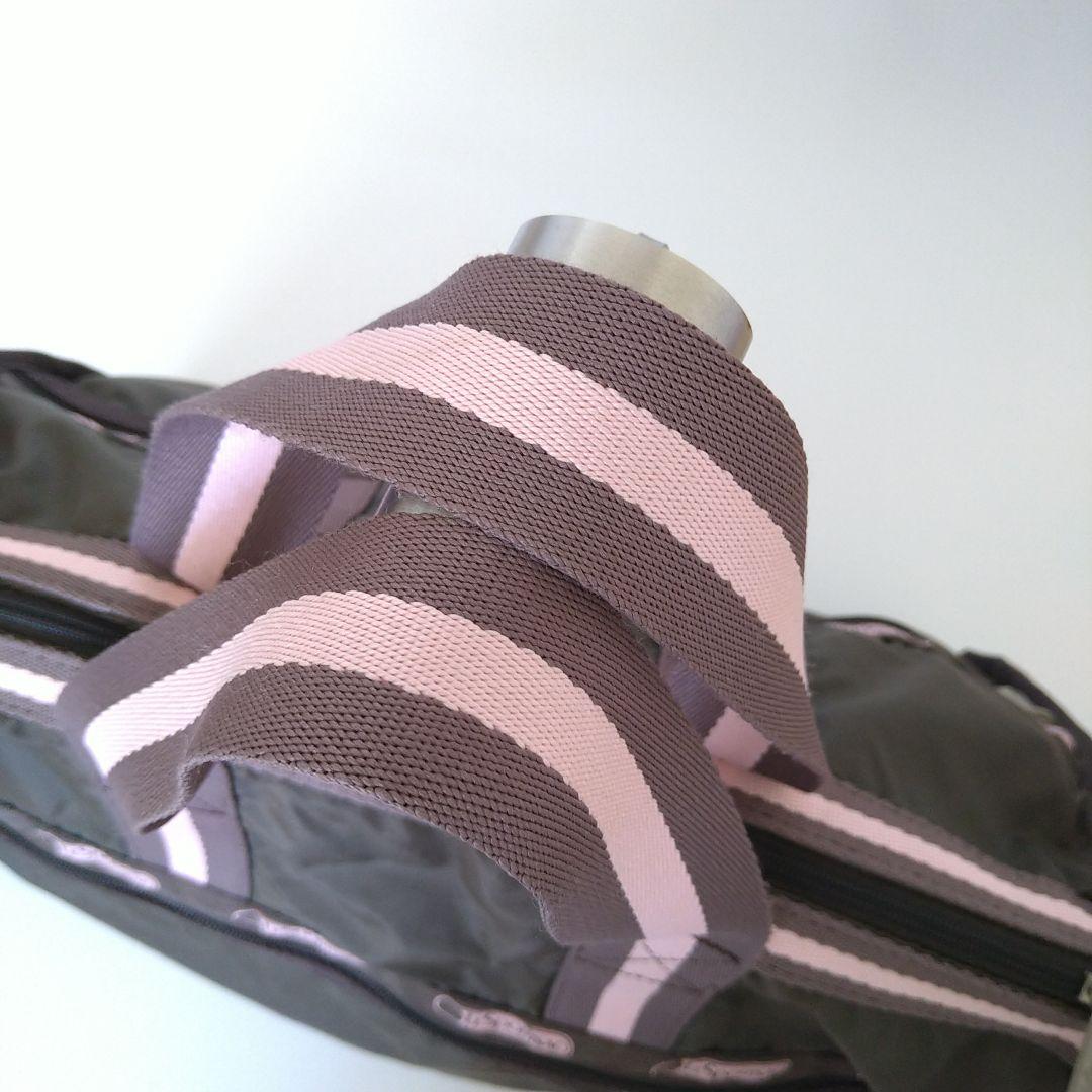 レスポートサック ボストンバッグ 2WAY 旅行バッグ ブラウン ピンク