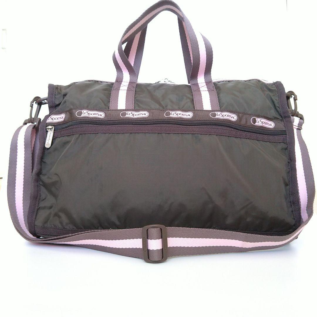 レスポートサック ボストンバッグ 2WAY 旅行バッグ ブラウン ピンク