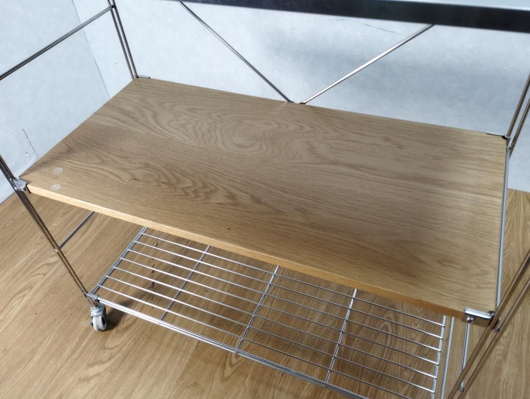 Y☆874 無印良品 ステンレスユニットシェルフ ワイド・小 ３段