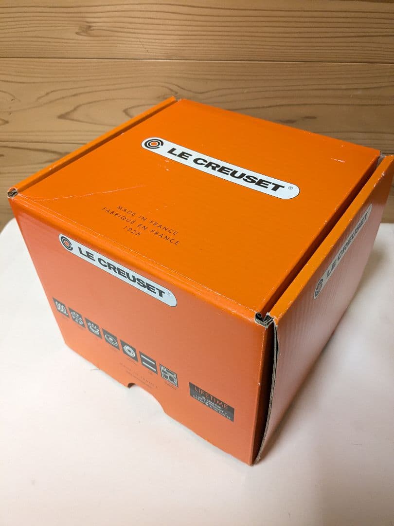 【美品】Le Creuset ル・クルーゼ　ココット・エブリィ 18 オレンジ