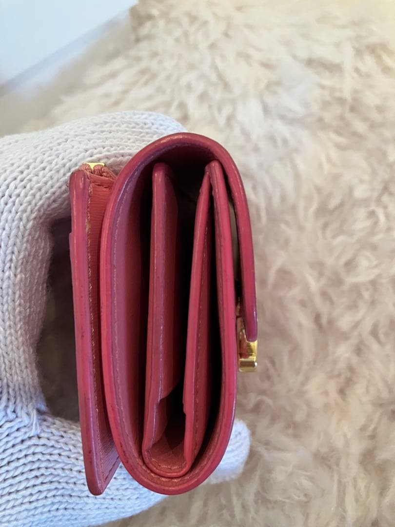 CELINE ピンク 三つ折り財布