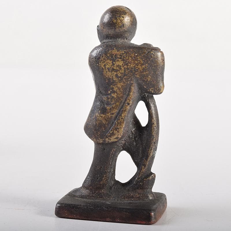 中国　古銅宣徳銅　篆刻　人物摘　獅子摘など　印材　5点まとめて　G　R7651