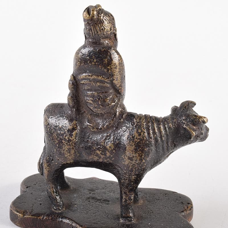 中国　古銅宣徳銅　篆刻　人物摘　獅子摘など　印材　5点まとめて　G　R7651