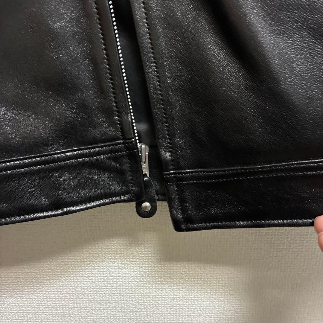 Schott NYC LEATHER TRACKER JACKET M ブラック