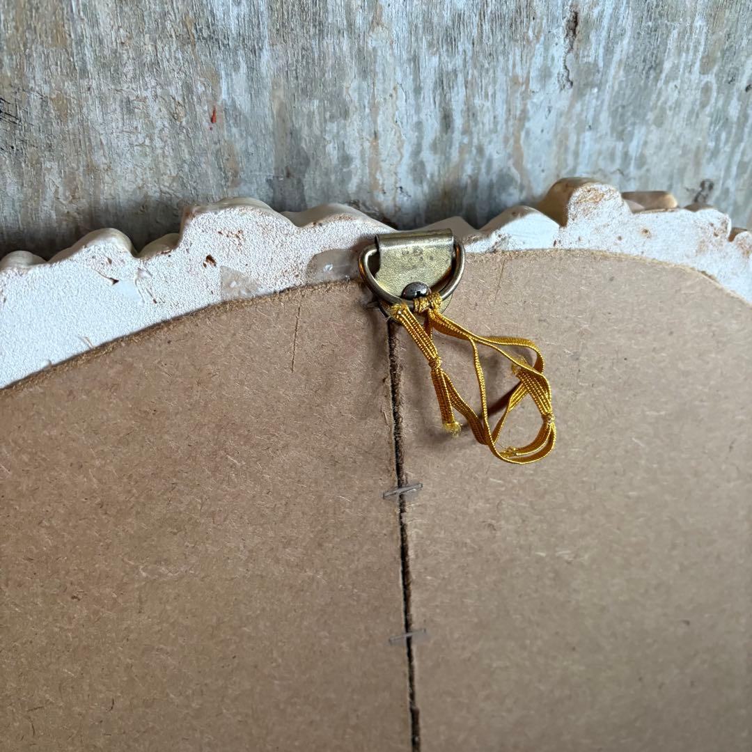 ロココ調　ローズフレーム　ウォールミラー