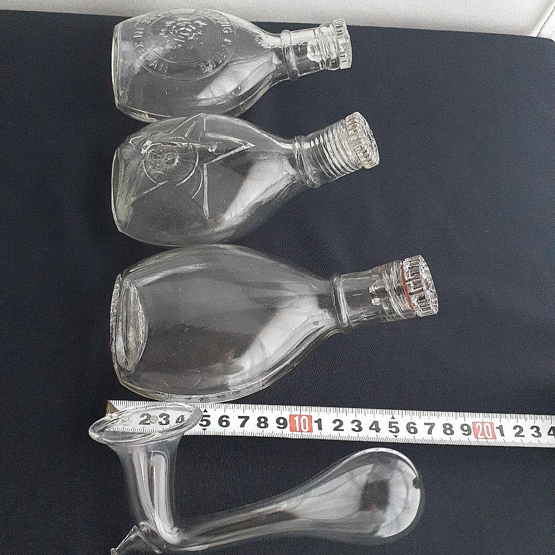 ガラス製哺乳瓶　古いガラス瓶　３本セット　レトロ　 アンティーク