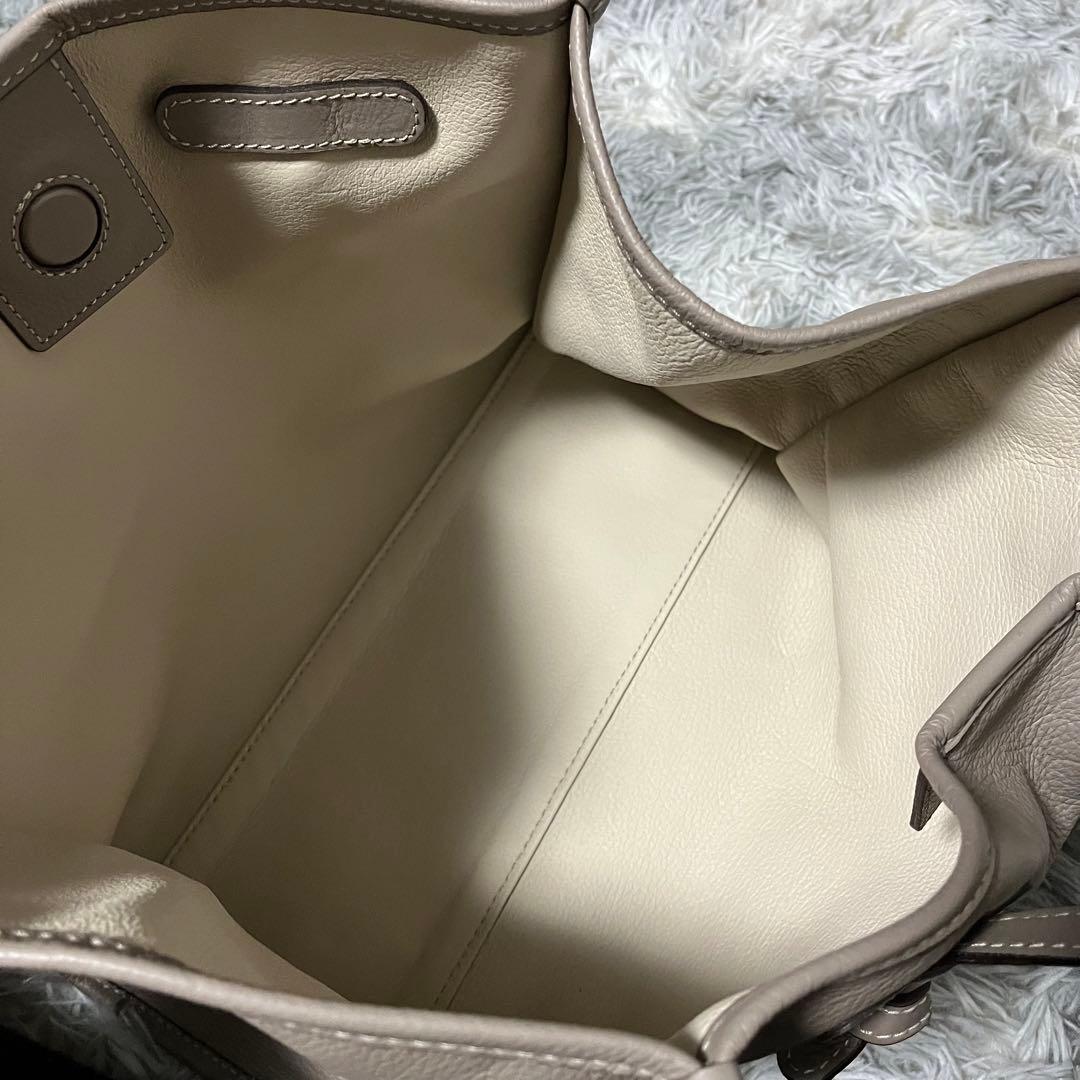 ✨️美品✨️ ジャンニキャリーニ マルチェッラ オールレザー グレージュ 肩掛け