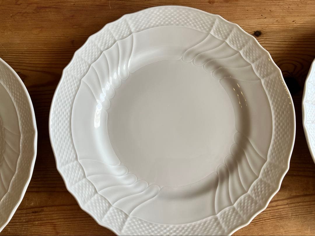 ジノリ　ベッキオホワイト26.5ディナープレート×6