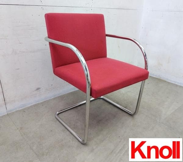 美品■Knoll■ブルーノチェア■チューブラーアームチェア■名作■