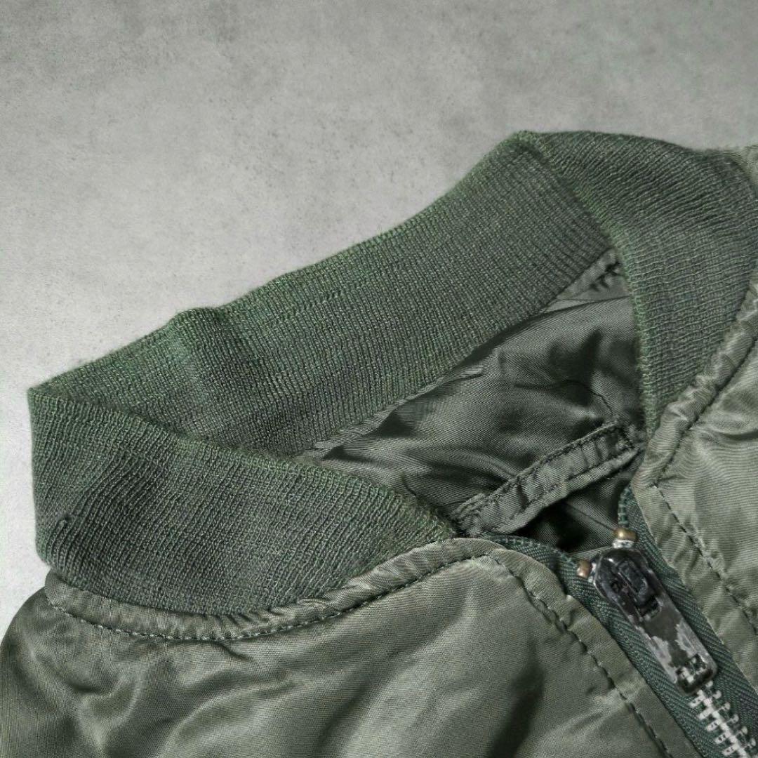 80s 90s USA製 ALPHA 3本線 IDEAL 民生品 ＭＡ-1