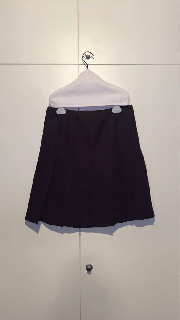 MIU MIU ミュウミュウ ウール ベルト プリーツスカート