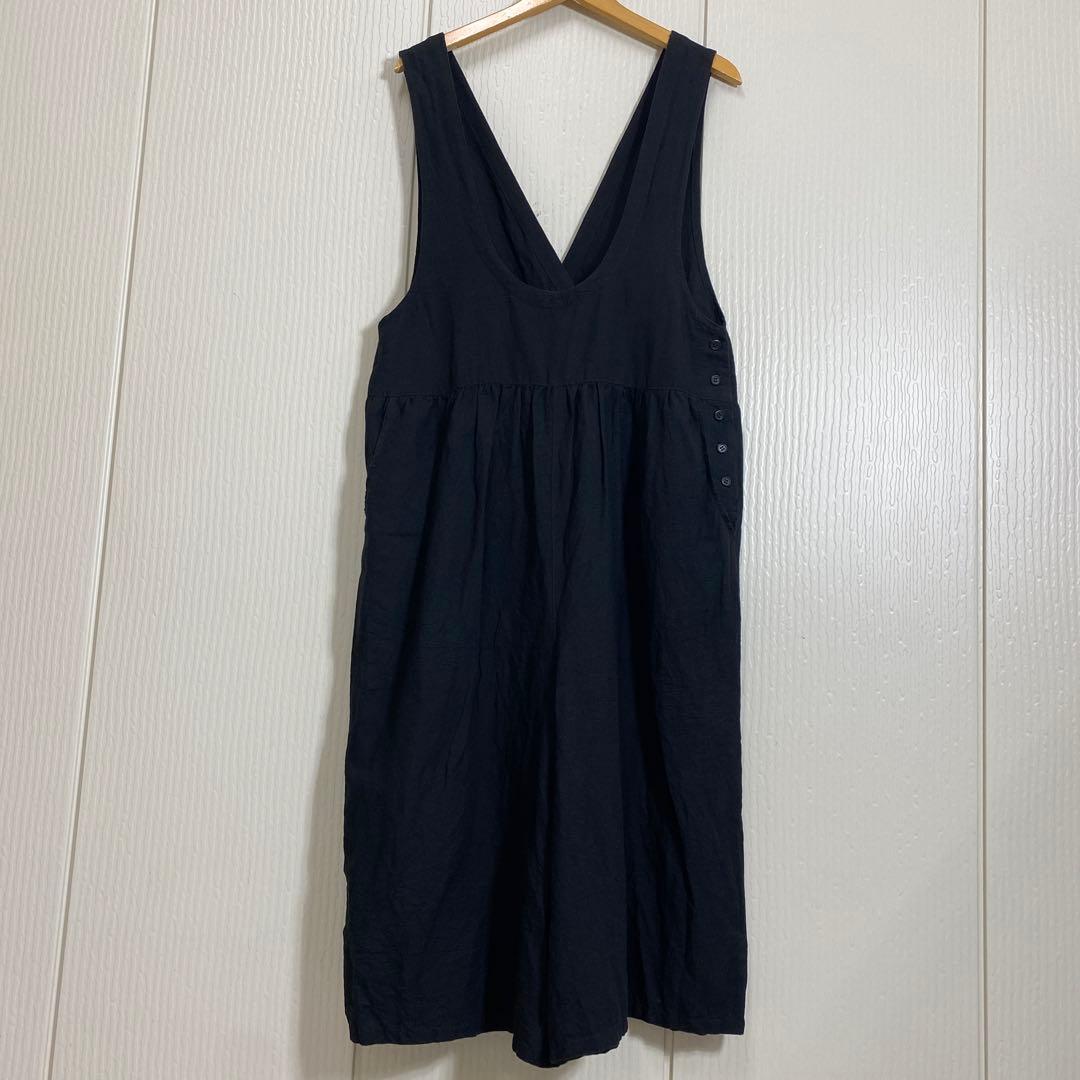 tumugu ムツグ リネンコットン サロペット オールインワン 麻綿