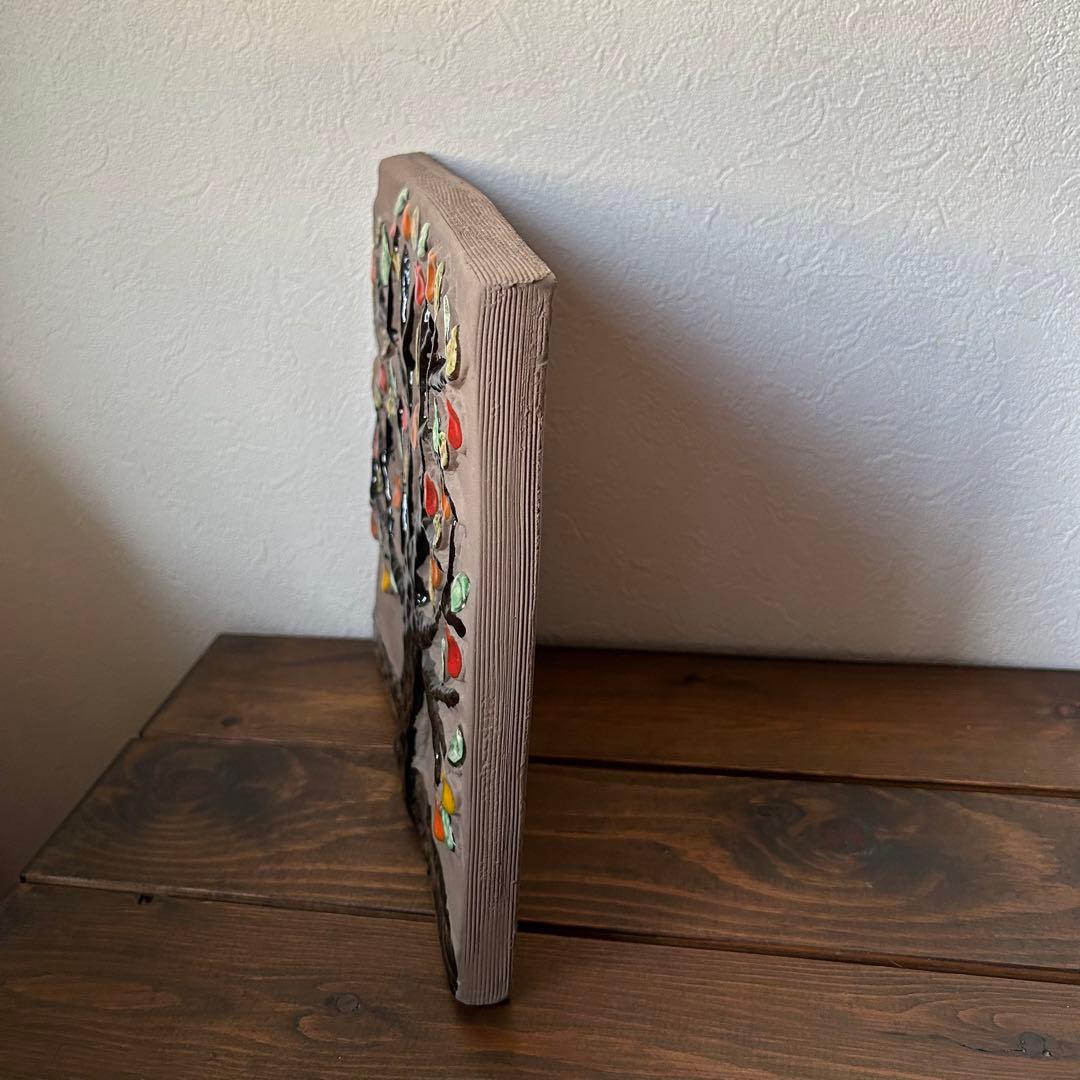 ガビ・シトロン　ジィガントフタ　りんごの木の陶板 1972年