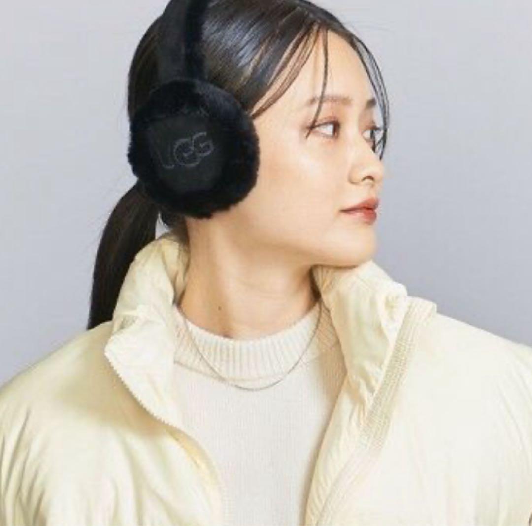 【UGG】ロゴ刺繍＊イヤーマフ＊ブラック＊新品未使用