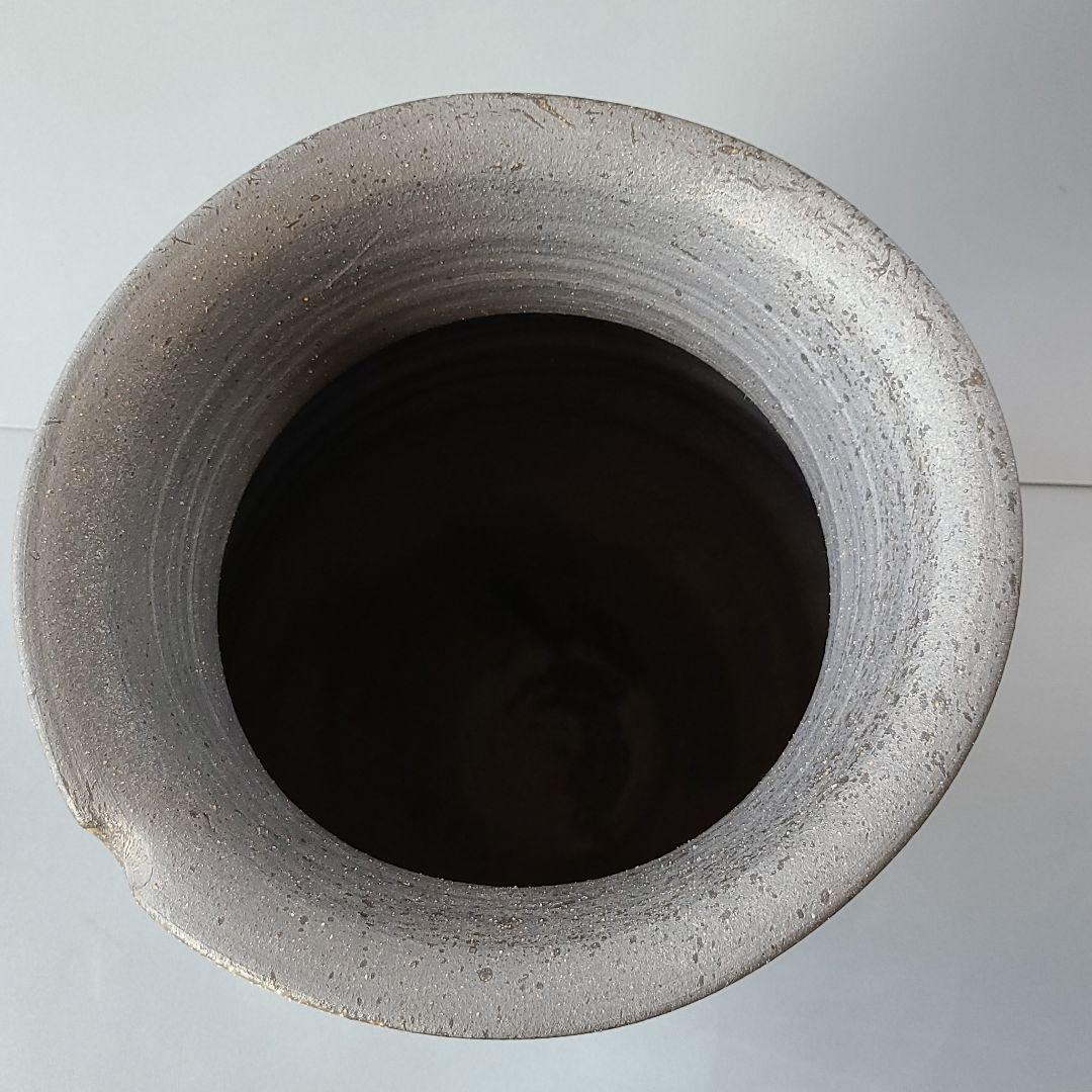 信楽焼 傘立て 窯肌壷 高さ４６cm