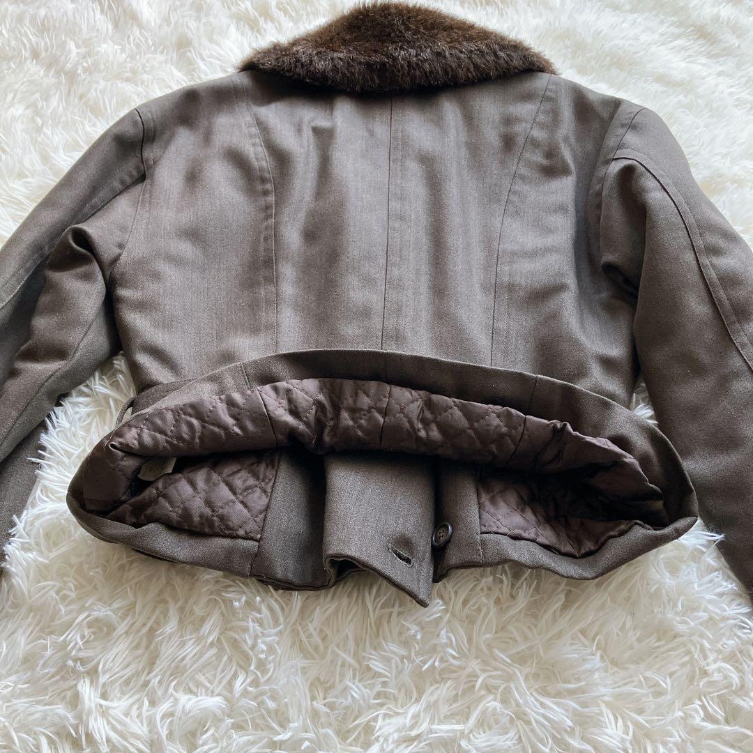 90s KATHARINE HAMNETT ボア襟 ミリタリージャケット M