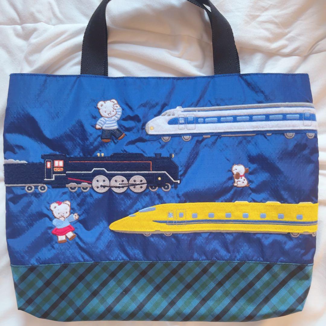 ファミリア　新幹線　レッスンバッグ