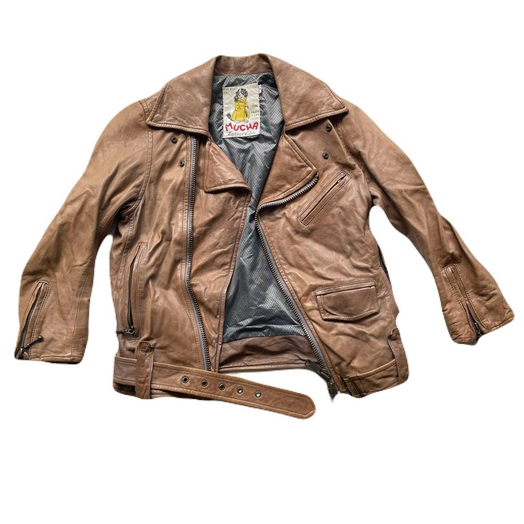 あちゃちゅむ　ムチャチャ　ラムレザー　ライダースジャケット　レディース　革ジャ