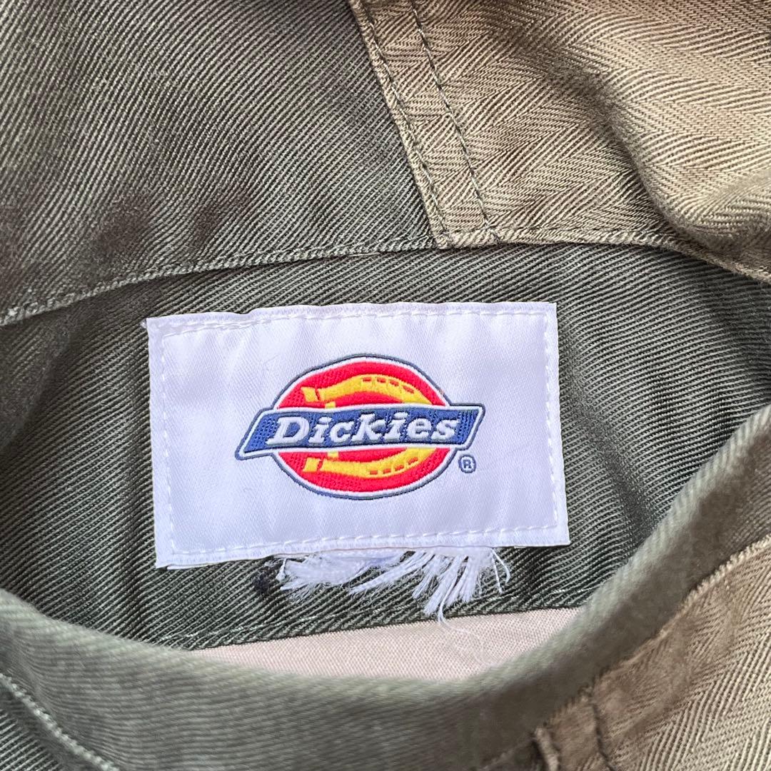 Dickies ヘリンボーン ワークジャケット リバーシブル カーキ ベージュ