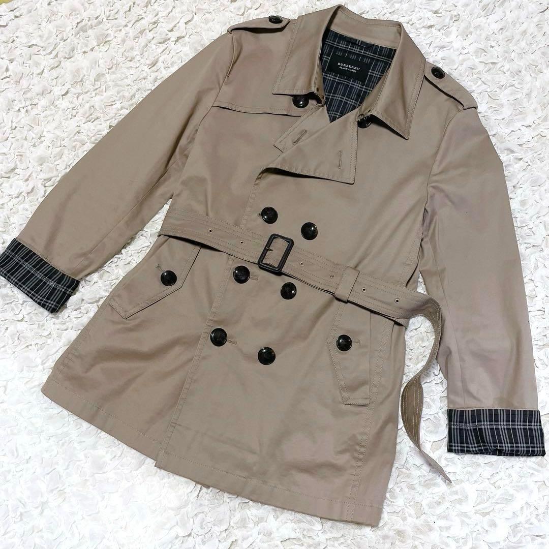 訳あり BURBERRY バーバリーブルーレーベル トレンチコート チェック