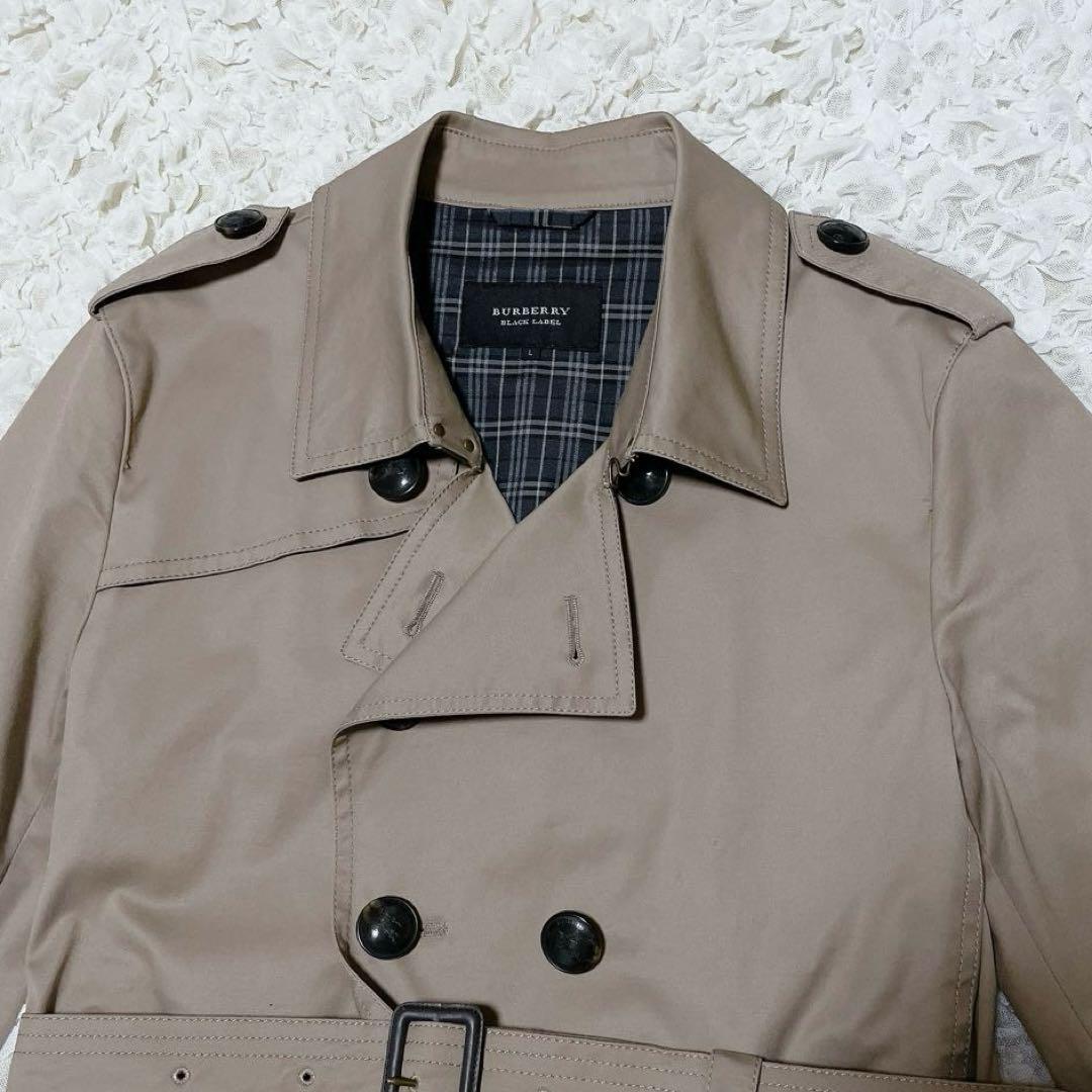 訳あり BURBERRY バーバリーブルーレーベル トレンチコート チェック