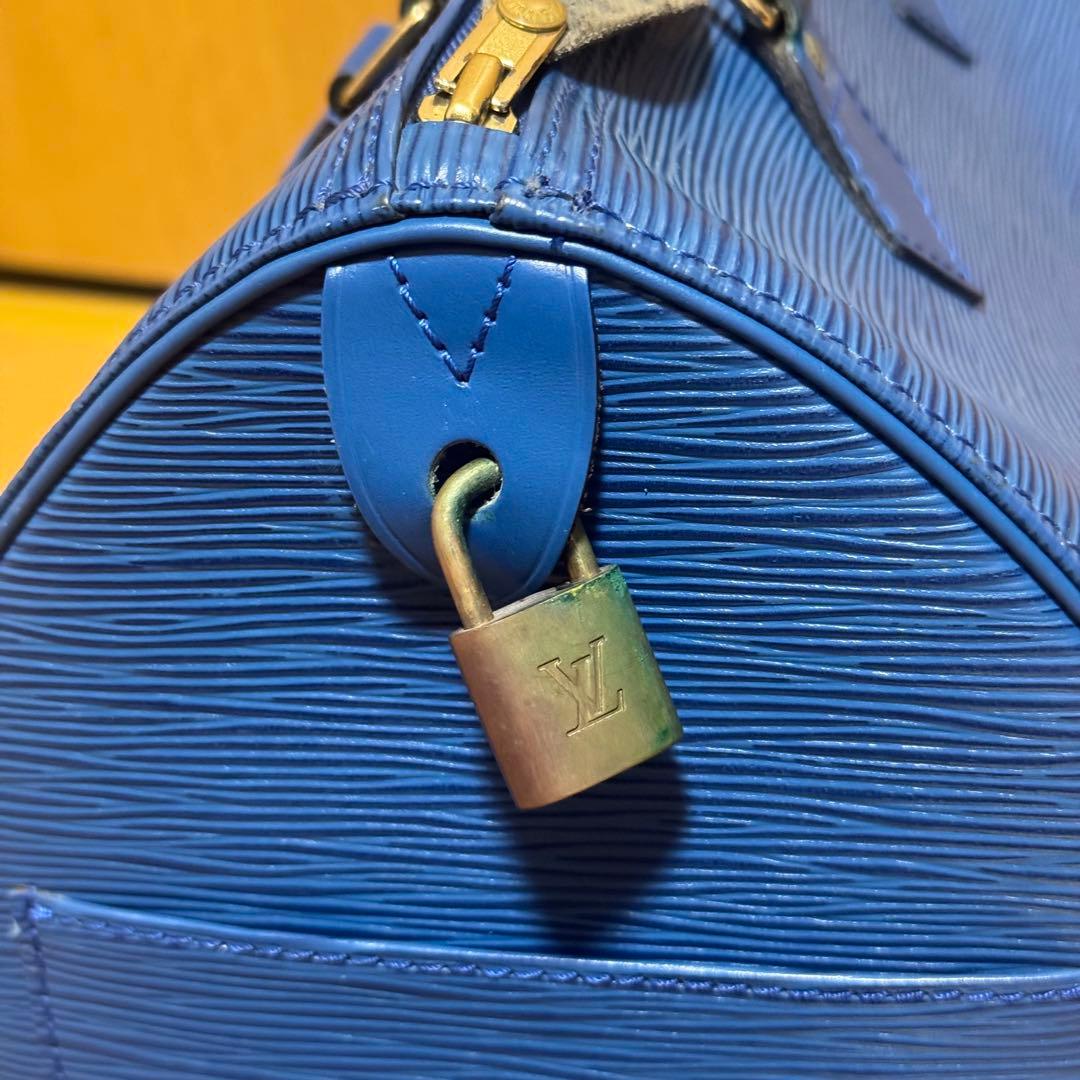 Louis Vuitton エピ　ボストンバッグ ブルー