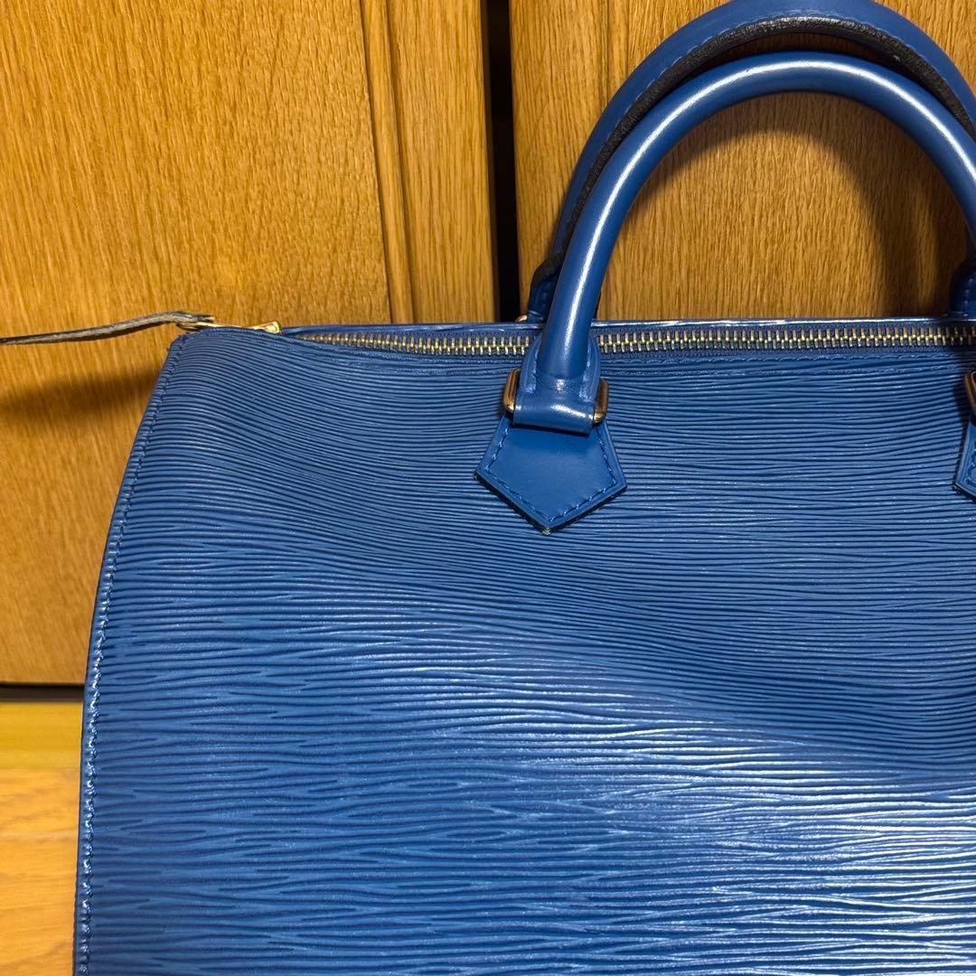 Louis Vuitton エピ　ボストンバッグ ブルー