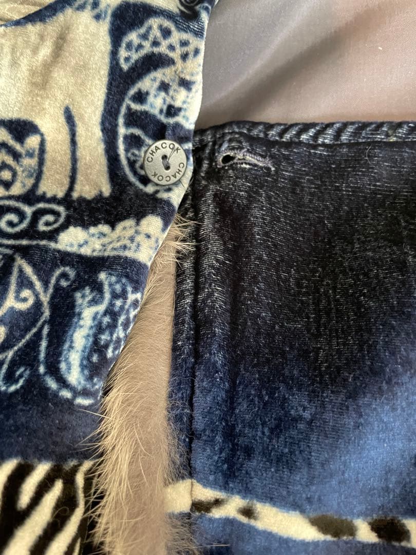 専用 未使用 シルク ラビット毛入ジャケット シャコック