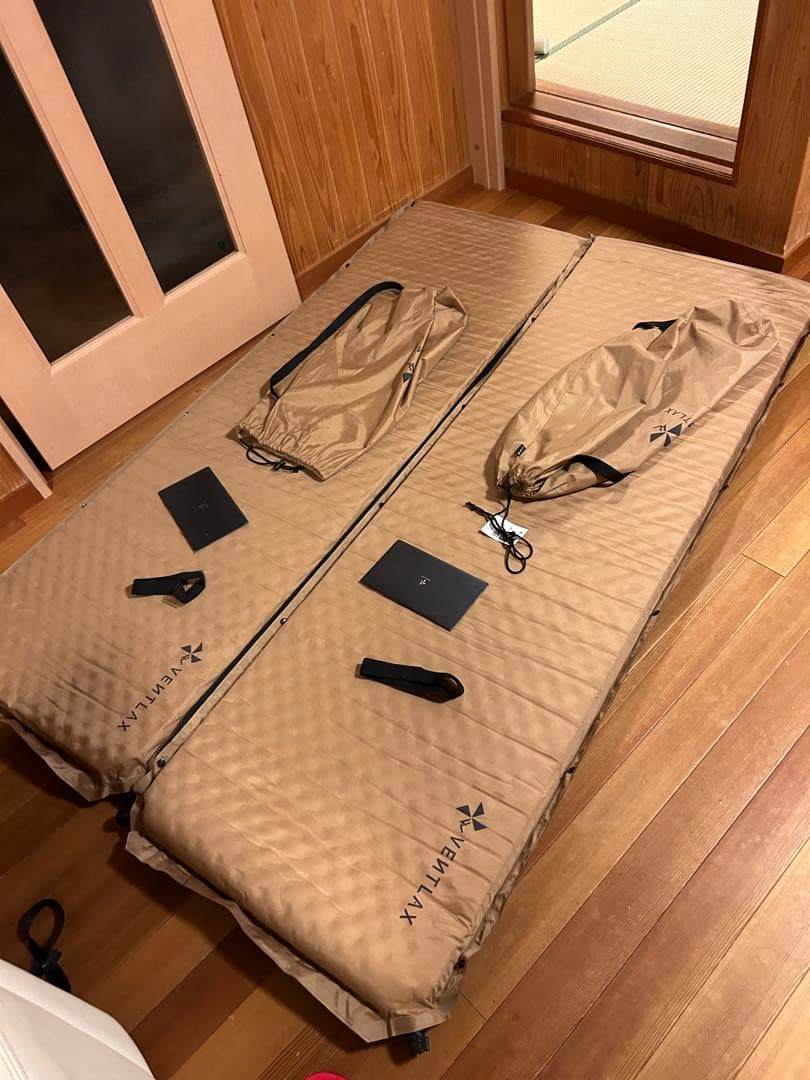 VENTLAX スリーピングマット オリーブグリーン　コヨーテ　4枚セット