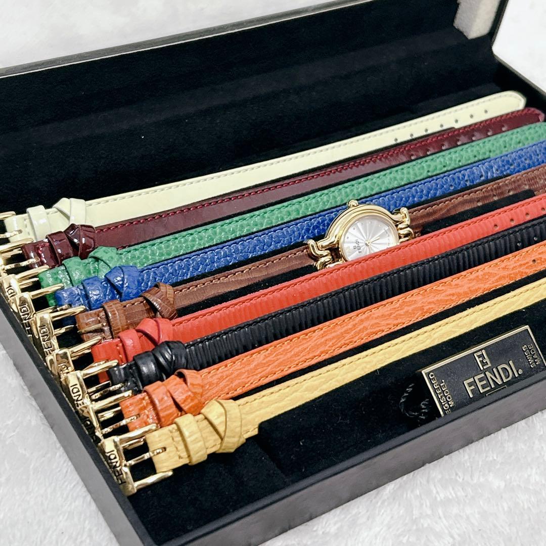 未使用 FENDI チェンジベルト カメレオン 9本 箱 640L 替えベルト