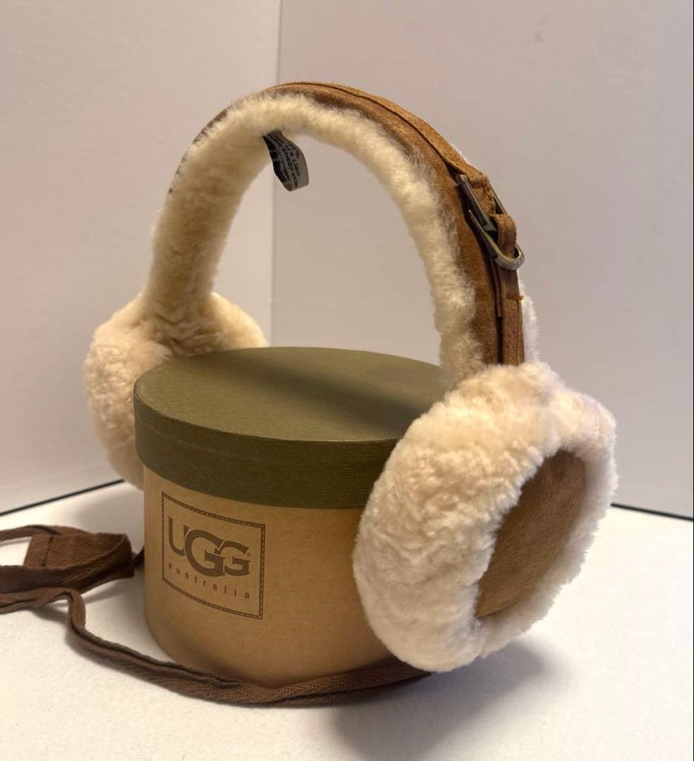 UGG アグ イヤーマフ 耳あて ファー スエード ブラウン