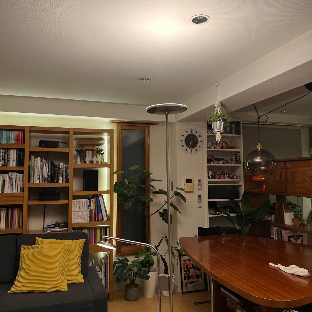 IKEA ISJAKT イスヤクト LEDフロアアップライト　ニッケルメッキ