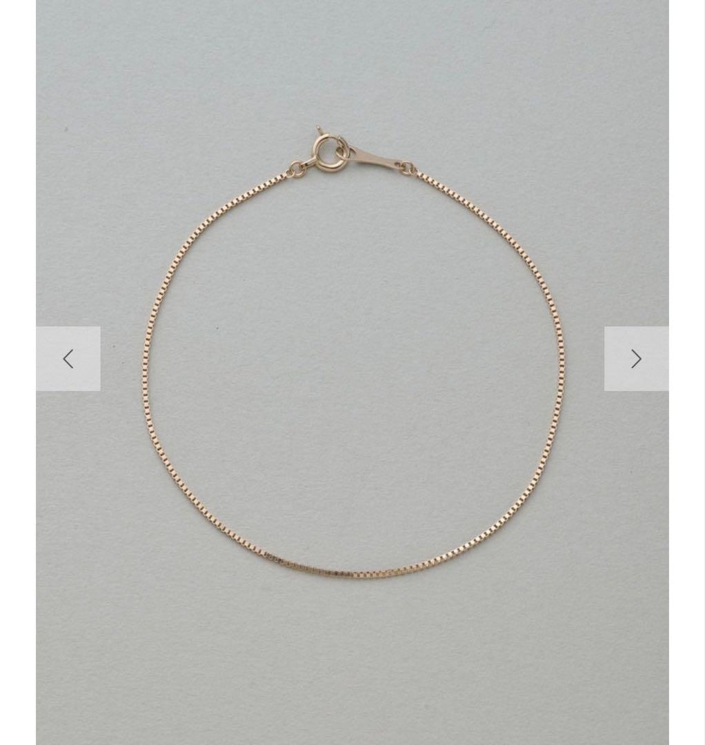 ete bijoux K18RBG トーン ベネチアンチェーン ブレスレット