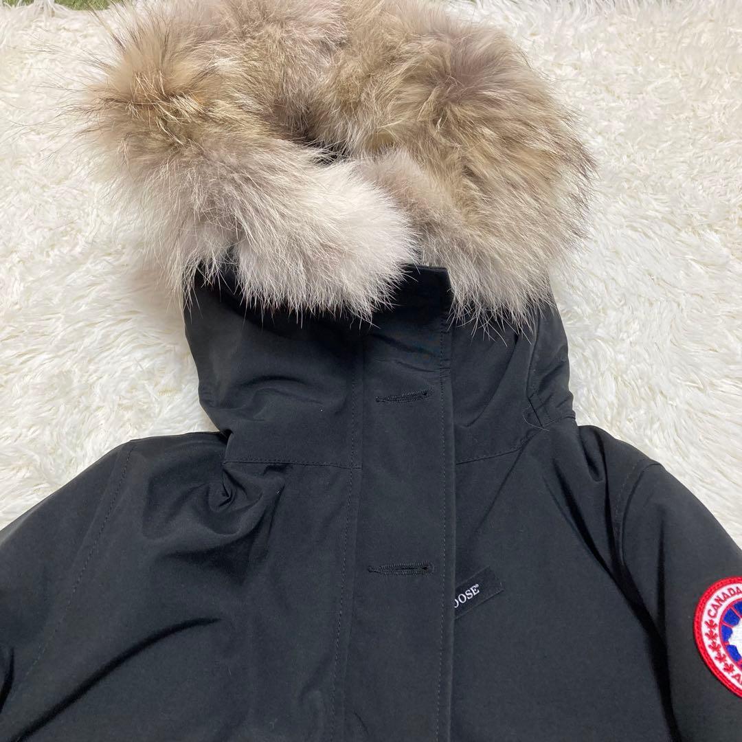 大人気 美品 カナダグース ダウンコート ブロンテ S リアルファー ブラック